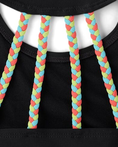 The Children's Place,Girls,2-Piece Tankini Swimsuit,Black,Medium in Kuwait
