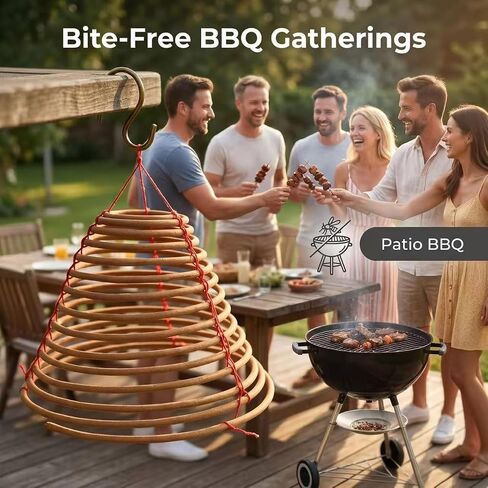 Hanging Citronella Incense Coil Outdoor - Long Lasting 36 Hours Burn Time - Citronella Coils for Patio, Backyard and Camping Lighting,5 Pack (7") in Saudi Arabia