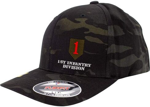 Army 1st Infantry Division Full Color Port Authority® Flexfit® Cap in Kuwait