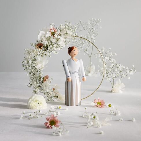 Kay Bojesen Bride Wooden Figurine | Painted FSC Beech | 6.7 in in Saudi Arabia
