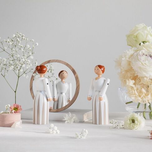 Kay Bojesen Bride Wooden Figurine | Painted FSC Beech | 6.7 in in Saudi Arabia