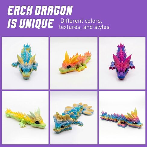 Mini Tadling Dragons Nature & Seasonal Edition Set of 6 Assorted Matte Collector Figures in Kuwait