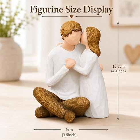 Father Daughter Figurine, for Dad from Daughter, Dad Birthday Keepsake, Father of the Bride Wedding Gift, Hand Painted Resin Statue for Shelf Desk Decor in Kuwait