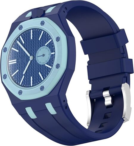 سوار ساعة سيليكون مخصص لساعة الجيب Swatch AP Royal Pop، حزام معصم قابل للتحويل لتوجيه التاج 12 ساعة، حزام بديل مقاوم للماء in Kuwait