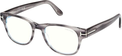 Tom Ford Eyeglasses FT 5898 -B 020 Grey/Striped/Shiny Grey in Kuwait
