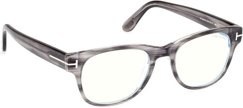 Tom Ford Eyeglasses FT 5898 -B 020 Grey/Striped/Shiny Grey in Kuwait