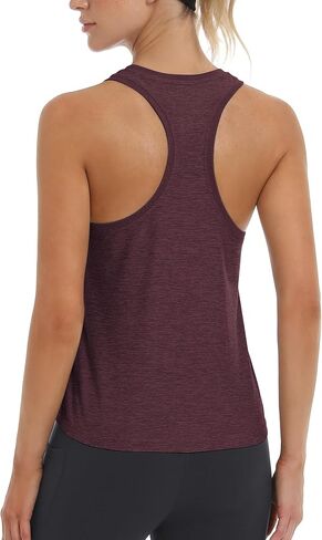 Stelle Womens Tank Tops Workout Gym Exercise Athletic Yoga Tops Racerback Running Tank Top Loose Fit in Kuwait
