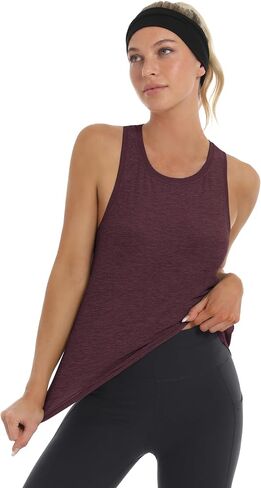 Stelle Womens Tank Tops Workout Gym Exercise Athletic Yoga Tops Racerback Running Tank Top Loose Fit in Kuwait