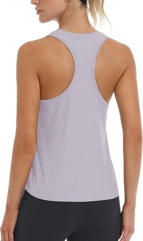 Stelle Womens Tank Tops Workout Gym Exercise Athletic Yoga Tops Racerback Running Tank Top Loose Fit in Kuwait