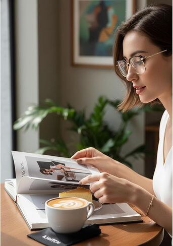 Frameless Smart Zoom Reading Glasses for Men & Women, Auto Focus Distance Near Progressive Multi-focus HD Vision in Kuwait