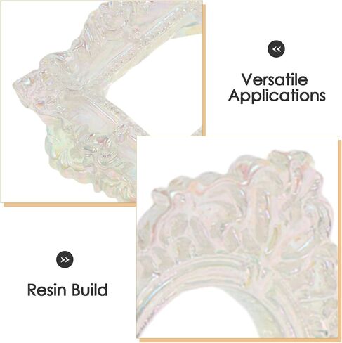 15pcs Mini Photo Frames - Retro Baroque Style Resin Tiny Picture Frames for DIY Crafts Mobile Phone Case Decoration - Muti Shapes for Wall Hanging in Kuwait