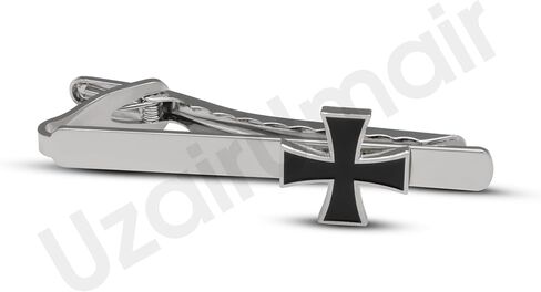 Knights Templar Cross Cuff Links and Tie Clip Set, Religious Theme, for Birthdays, Ceremonies, and Military Events in Saudi Arabia