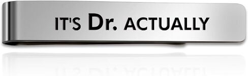 Doctor Gifts PHD Graduation for Men Stainless Steel Tie Clips Medical Assistant Gifts Future Doctor Doctoral Degree Doctorate Graduation Gift for Doctors Tie Pin Bar Christmas Gift Birthday Presents in Kuwait