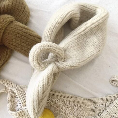 Knitted Toddler Winter Scarf Solid Color Warm Neck Wrap for Boys and Girls in Kuwait
