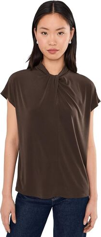 Vince Cap Sleeve Twist Neck Top in Saudi Arabia