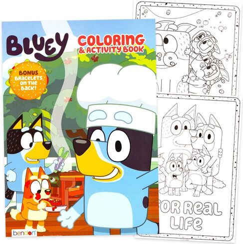 Bluey Travel Bag Activity Kit Bundle - Travel Set with Drawstring Plus Coloring Book, Stickers, More | Bluey and Bingo Travel Set for Kids, Boys, Girls in Saudi Arabia