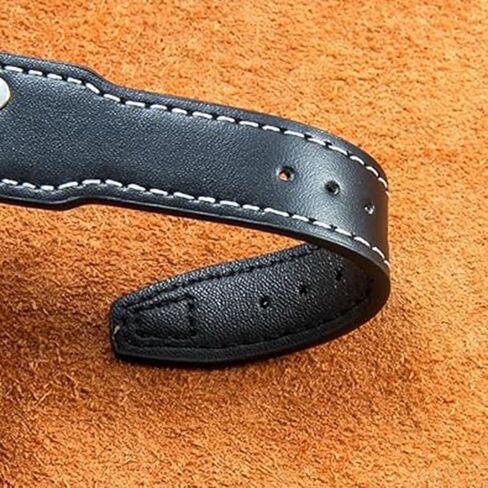 22mm Black Leather Watch Band Strap Compatible with IWC Big Pilot Watch-22mm IWC Leather Watch Strap in Saudi Arabia