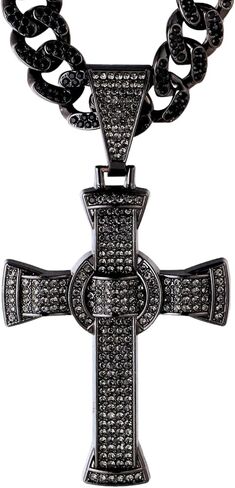 Halukakah Diamond Necklace for Boys,18k Real Gold/Platinum/Rhodium Black Plated,Lab Diamonds Prong Set Pendant with Diamond Cuban Link Chain 18"(45cm),Religious Present for Son,Nephew,Friend,Brother in Kuwait