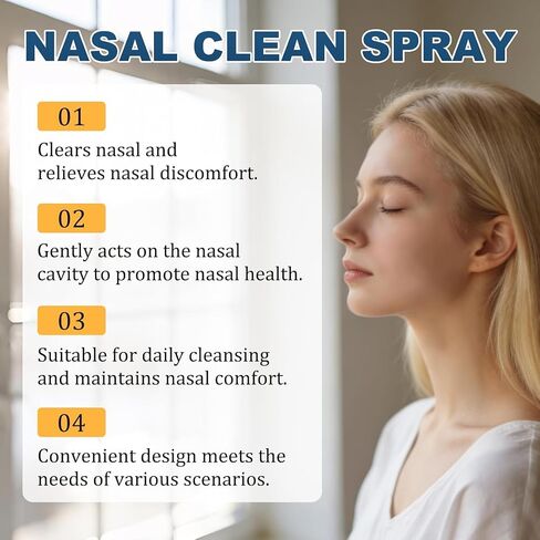 Lmoy Lodine Nasal Spray, Daily Nasal Cleanse & Care Mist with Iodine & Fulvic Acid for Dry Air, Travel & Daily Use (2PCS*60ML) in Saudi Arabia