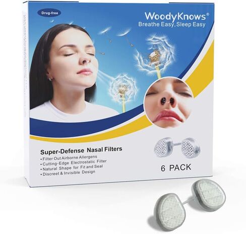 Super-Defense Nasal Filters, Seasonal Allergies and Industrial Pollution aid, Public Transportation and pet Grooming Protection (Trial, Narrow, S/M/L/XL) in Saudi Arabia