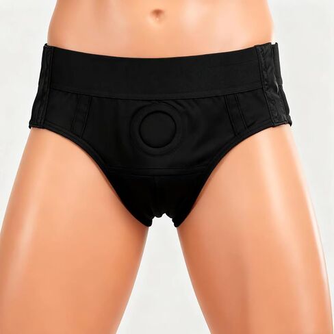 Underwear with Reinforced Crotch for Men Women, Harness Pants Strapless Underpants Strapless Underwear Boxers Brief Black，Adjustable Fit in Saudi Arabia