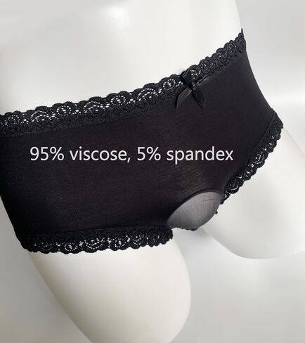 Ultra Soft Mens polka dot Lace Underwear, Sexy Sissy Pouch Panties Femboy Lingerie With Bow in Saudi Arabia
