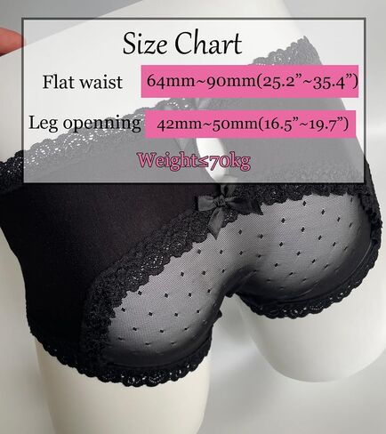 Ultra Soft Mens polka dot Lace Underwear, Sexy Sissy Pouch Panties Femboy Lingerie With Bow in Saudi Arabia