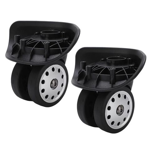 1 Pair Suitcase Trolley Wheel Luggage Caster, A88 Porous Wheel Suitcase Luggage Replacement Casters for Travel Bags Large Size (L) in Kuwait