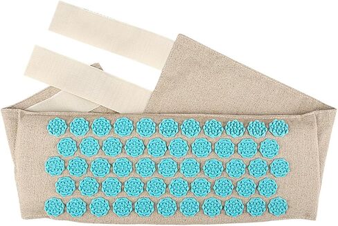 Waist Acupressure Massage Belt, Adjustable Lumbar Support Pillow Acupressure Wrap Strap Spiky Pressure Points Massage Acupuncture Mat Waist Belt for Lower Back Sciatica Pain Relief & Muscle Relaxation in Kuwait