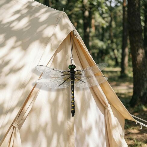 BLMRME 3D Artificial Dragonfly Bug Repellent, Lifelike Dragon Fly Clips for Bugs Repellent, Durable Outdoor Garden Decor, Realistic Fly Deterrent for Patio Yard Plants in Saudi Arabia