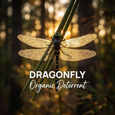 BLMRME 3D Artificial Dragonfly Bug Repellent, Lifelike Dragon Fly Clips for Bugs Repellent, Durable Outdoor Garden Decor, Realistic Fly Deterrent for Patio Yard Plants in Saudi Arabia