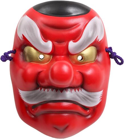 YOSHINOYA KYUBEI Japanese Tengu Mask Wall Decor, Traditional Ceramic Wall Hanging, Noh Mask, 6.0 Inches, S02-29-Z-US in Saudi Arabia
