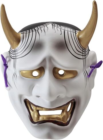 Japanese Hannya Mask Wall Decor, Traditional Ceramic Wall Hanging, Noh Mask, 8.3 inches, S02-28-Z-US in Saudi Arabia