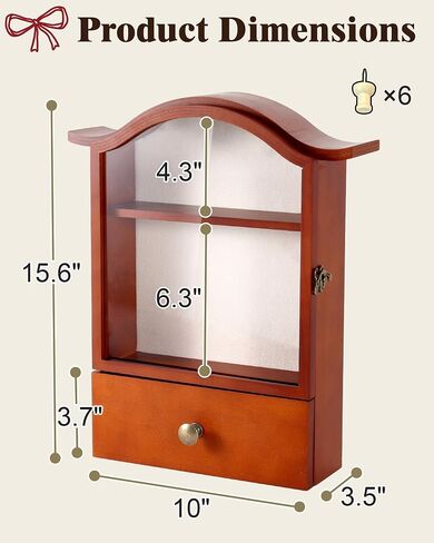 Large Vintage Shadow Box Display Case with Linen Back and Removable Shelves, Perfect for Wedding Bouquets, Memorabilia, Medals, Photos & Keepsakes in Saudi Arabia