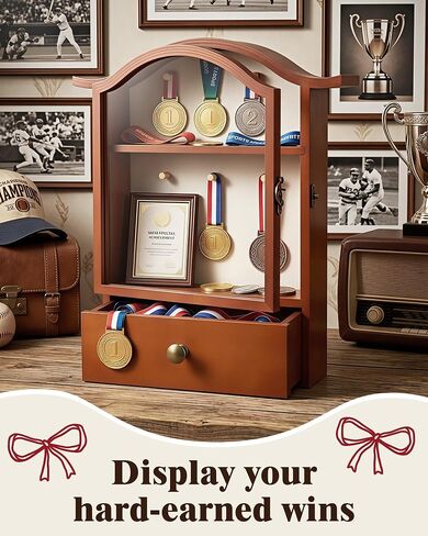 Large Vintage Shadow Box Display Case with Linen Back and Removable Shelves, Perfect for Wedding Bouquets, Memorabilia, Medals, Photos & Keepsakes in Saudi Arabia