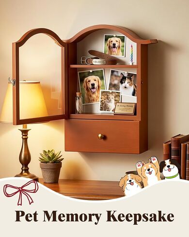 Large Vintage Shadow Box Display Case with Linen Back and Removable Shelves, Perfect for Wedding Bouquets, Memorabilia, Medals, Photos & Keepsakes in Saudi Arabia