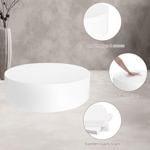 Round Mannequin Display Pedestal Stands 23.6x5.9in, Bridal Shop Cylinder Plinth Raiser, Wedding & Party Decoration - Platform Base for Jewelry Display- Round Stage Platform for Events in Saudi Arabia