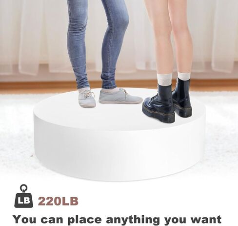 Round Mannequin Display Pedestal Stands 23.6x5.9in, Bridal Shop Cylinder Plinth Raiser, Wedding & Party Decoration - Platform Base for Jewelry Display- Round Stage Platform for Events in Saudi Arabia