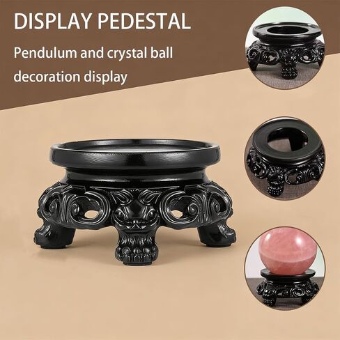 Display Pedestals, Crystal Ball Stand Crystal Sphere Holder Pendulum Stand Multi-Purpose Sphere Stand for Crystal Sphere, Quartz Ball & Orb Display, Sturdy Display Pedestals for Gazing Ball, Pendulum & Crystal Sphere Decoration Display in Saudi Arabia