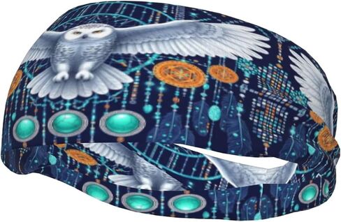 Native American Indian Sweatbands Yoga Running Sports Hairband Workout Headband Turban for Women Men in Saudi Arabia