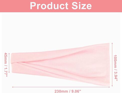 Headbands for Women, Set of 6, Soft Fabric Elastic Head Wraps, Non Slip Design for Workouts, Yoga, and Daily Use, Multicolor Stretchy Hair Bands in Kuwait