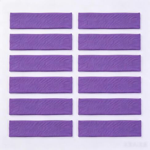 Purple Headband for Women – Stylish Nike-Inspired Sweatbands, Ultra Soft Stretch Elastic，Perfect for Hiking & Everyday Wear（20PCS ） in Saudi Arabia