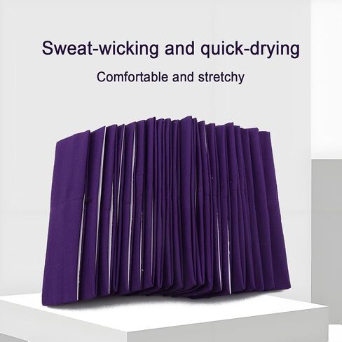 Purple Headband for Women – Stylish Nike-Inspired Sweatbands, Ultra Soft Stretch Elastic，Perfect for Hiking & Everyday Wear（20PCS ） in Saudi Arabia