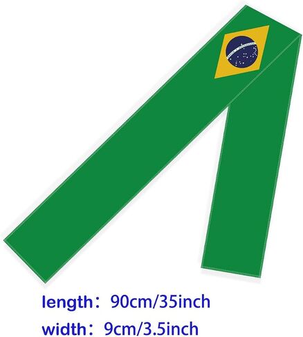 Brazil Flag Velvet Headband for Man Woman,Brazilian Flag Non Slip Soft Head Band Bandana for Sport Travel Running Working Out in Saudi Arabia