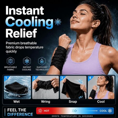 3PCS Running Gear Set for Women, Sports Cooling Headband, Running Slim Belt and Wrist Sweat Towel, Non-Slip Sweatbands Soft Breathable Cooling Workout Sweat Band for Yoga,Gym,Hiking, Fitness in Saudi Arabia