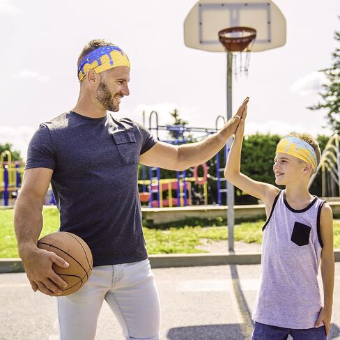 BLMHTWO 6 PCS Ice Cream Baseball Headband, Teenager Wide Headbands with Ice Cream Drip Sweatband Headbands for Women & Men Running, Cycling, Football in Kuwait