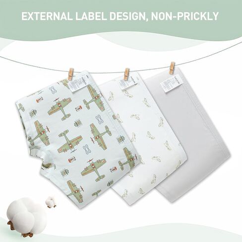 Balabala 3 Pack Cotton Boys Boxer Briefs Toddler Underwear Comfort Lightweight Breathable Stretch Flex Underwear for Boy in Kuwait