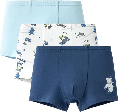 Balabala 3 Pack Cotton Boys Boxer Briefs Toddler Underwear Comfort Lightweight Breathable Stretch Flex Underwear for Boy in Kuwait