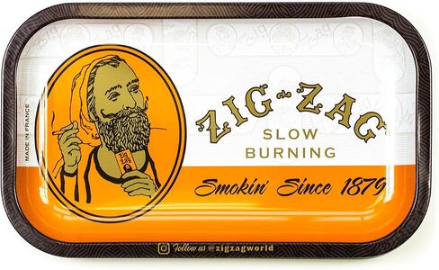 ZIG-ZAG Small Vintage Starburst Rolling Tray 10.75" x 6.5" - Ideal for Rolling Enthusiasts in Saudi Arabia