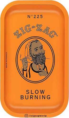 ZIG-ZAG Small Vintage Starburst Rolling Tray 10.75" x 6.5" - Ideal for Rolling Enthusiasts in Saudi Arabia